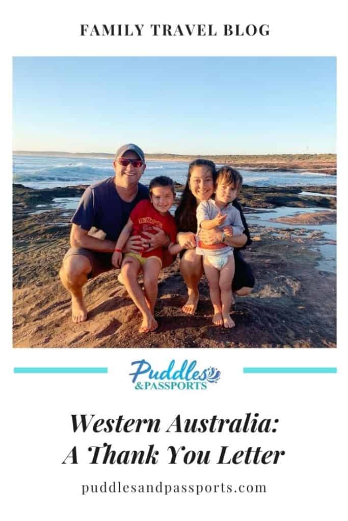 Western Australia, A Thank You Letter